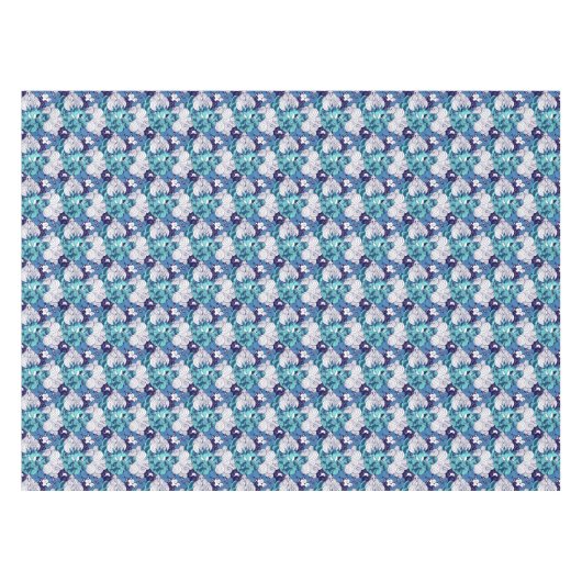 Flippiges Seashell-Muster Tischdecke (Vorderseite (Horizontal))