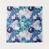 Flippiges Seashell-Muster Wandteppich (Vorderseite (Horizontal))