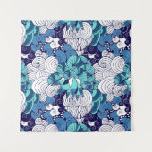 Flippiges Seashell-Muster Wandteppich (Vorderseite)