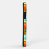 Flippiges, vibrierendes Regenbogen-Monogramm Case-Mate iPhone Hülle (Hinten/Rechts)
