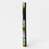 Flippiges, vibrierendes Regenbogen-Monogramm Case-Mate iPhone Hülle (Hinten/Links)