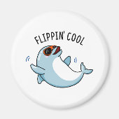 Flippin Cool Funny Dolphin Pub Magnet (Vorne)