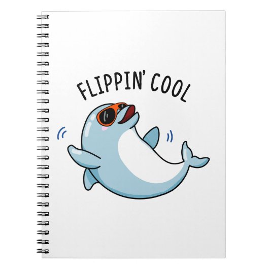 Flippin Cool Funny Dolphin Pub Notizblock (Vorderseite)