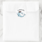 Flippin Cool Funny Dolphin Pub Runder Aufkleber (Tasche)