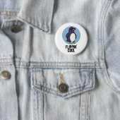 Flippin Cool Funny Pinguin Pun Button (Beispiel)