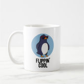 Flippin Cool Funny Pinguin Pun Kaffeetasse (Links)