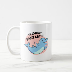 Flippin Fantastischer Funny Dolphin Pun Kaffeetasse