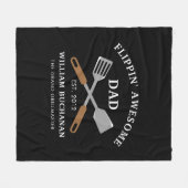 Flippin Phantastisch Vater GRILLEN Vater Personali Fleecedecke (Vorderseite (Horizontal))