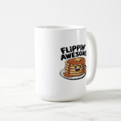 Flippins Phantastisches Pancake Stack Funny Breakf Kaffeetasse (VorderseiteRechts)