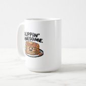 Flippins Phantastisches Pancake Stack Funny Breakf Kaffeetasse (Vorderseite Links)