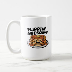 Flippins Phantastisches Pancake Stack Funny Breakf Kaffeetasse