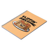 Flippins Phantastisches Pancake Stack Funny Breakf Notizblock (Linke Seite)