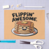 Flippins Phantastisches Pancake Stack Funny Breakf Seidenpapier (Handwerk)