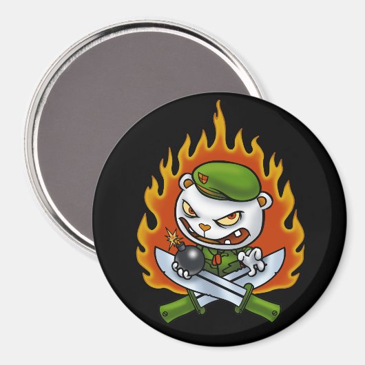 Flippy Flame Tattoo Magnet (Vorderseite/Rückseite)