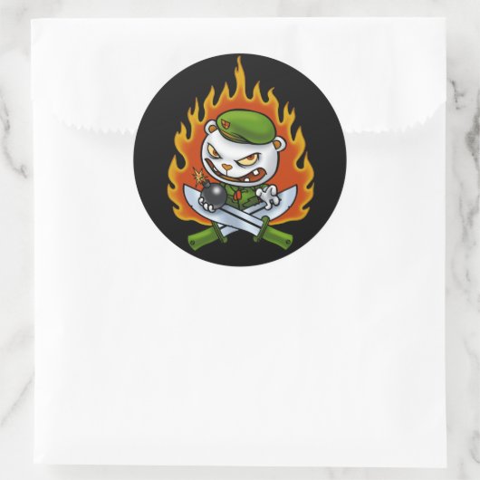 Flippy Flame Tattoo Sticker (Tasche)
