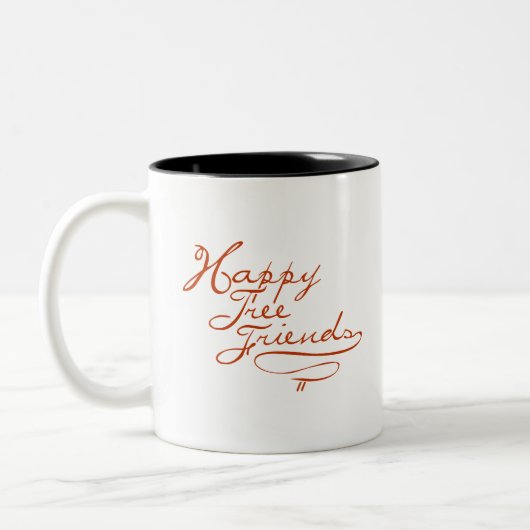 Flippy Flammen-Tätowierungs-Tasse Zweifarbige Tasse (Links)