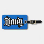 FlipScript Ambigram Gepäcktag Gepäckanhänger (Vorderseite horizontal)