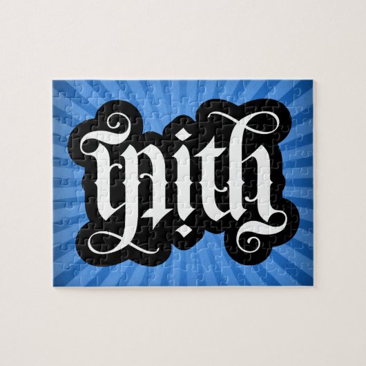 FlipScript Ambigram Jigsaw Puzzle (Horizontal)