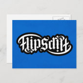 FlipScript-Ambigram-Notecard Postkarte (Vorne/Hinten)