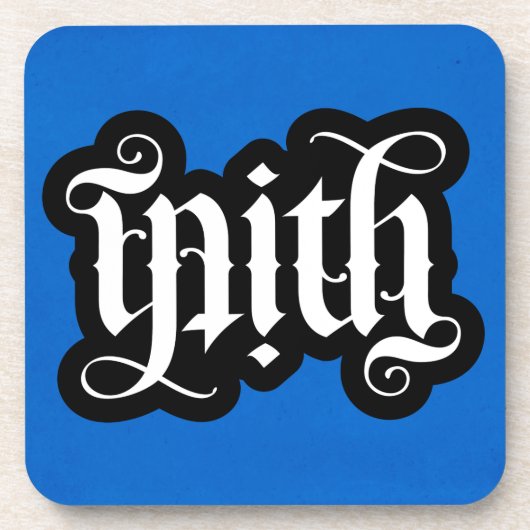 FlipScript Ambigram-Untersetzer (Set 6) Untersetzer (Vorderseite)