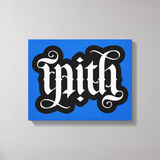 FlipScript Ambigram Wrapped Canvas Leinwanddruck