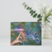 FlipTheBird Postkarte (Stehend Vorderseite)