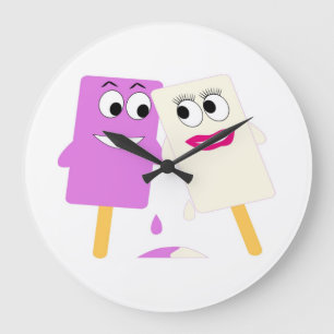 FLIRMIEREN VON EISKREATISCHEN POP GROßE WANDUHR