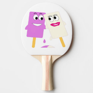FLIRMIEREN VON EISKREATISCHEN POP TISCHTENNIS SCHLÄGER