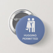 Flirt Abzeichen HUGGING obligatorisch Button (Vorne & Hinten)