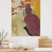 Flirt Art Nouveau Poster von Toulouse-Lautrec (Küche)