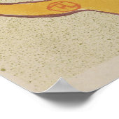 Flirt Art Nouveau Poster von Toulouse-Lautrec (Ecke)