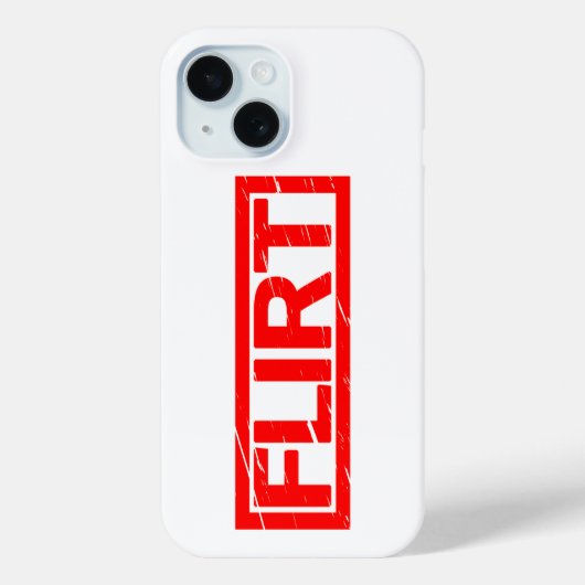 Flirt-Briefmarke Case-Mate iPhone Hülle (Rückseite)