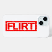 Flirt-Briefmarke Case-Mate iPhone Hülle (Rückseite (Horizontal))