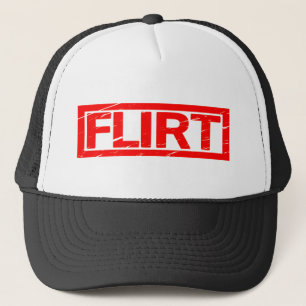 Flirt-Briefmarke Truckerkappe
