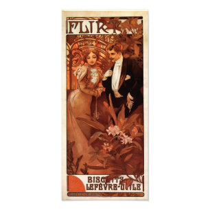 Flirt-Druck Alphonse Mucha Fotodruck