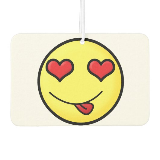 Flirt Emoji Autolufterfrischer (Vorderseite)