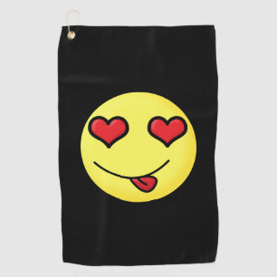 Flirt Emoji Golfhandtuch