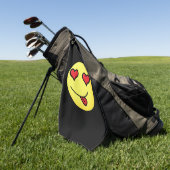 Flirt Emoji Golfhandtuch (Gras)