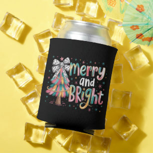 Flirt Glitter-Weihnachtsbaum Fröhlich und Hell  Dosenkühler