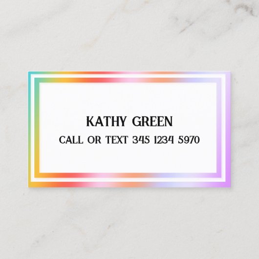 Flirt Hologramm Telefonnummerkarte (Rückseite)