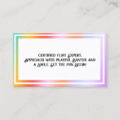 Flirt Hologramm Telefonnummerkarte (Vorderseite)