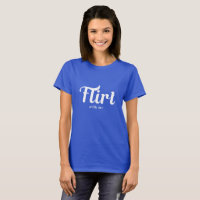 FLIRT mit mir Funny Retro Moderne Grafik Mode