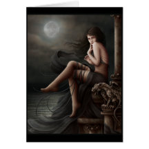 Flirt mit Sonnenuntergang - leere Karte