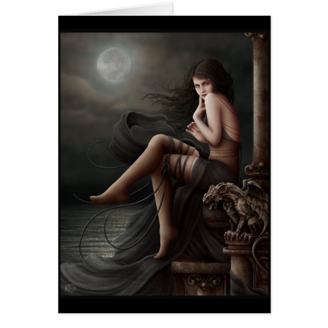 Flirt mit Sonnenuntergang - leere Karte (Vorne)