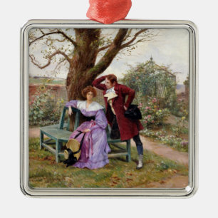 Flirt Ornament Aus Metall