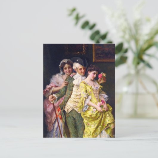 Flirt Postkarte (Stehend Vorderseite)