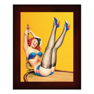 Flirt Pulp Cover von Peter Driben Fotodruck
