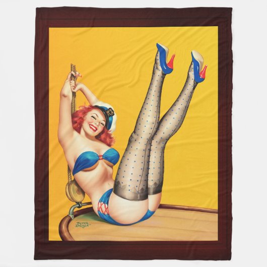 Flirt Pulsabdeckung von Peter Driben Fleecedecke (Vorderseite)