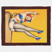 Flirt Pulsabdeckung von Peter Driben Fleecedecke (Vorderseite (Horizontal))