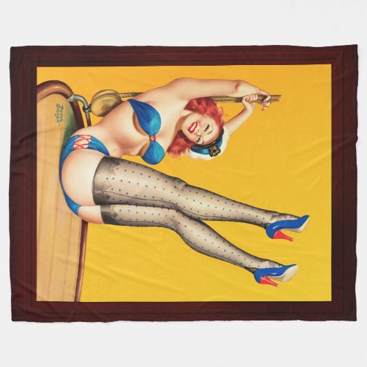 Flirt Pulsabdeckung von Peter Driben Fleecedecke (Vorderseite (Horizontal))